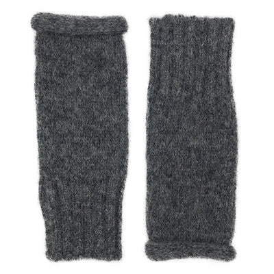 eco-friendly luxury Charcoal Essential Knit Alpaca Gloves